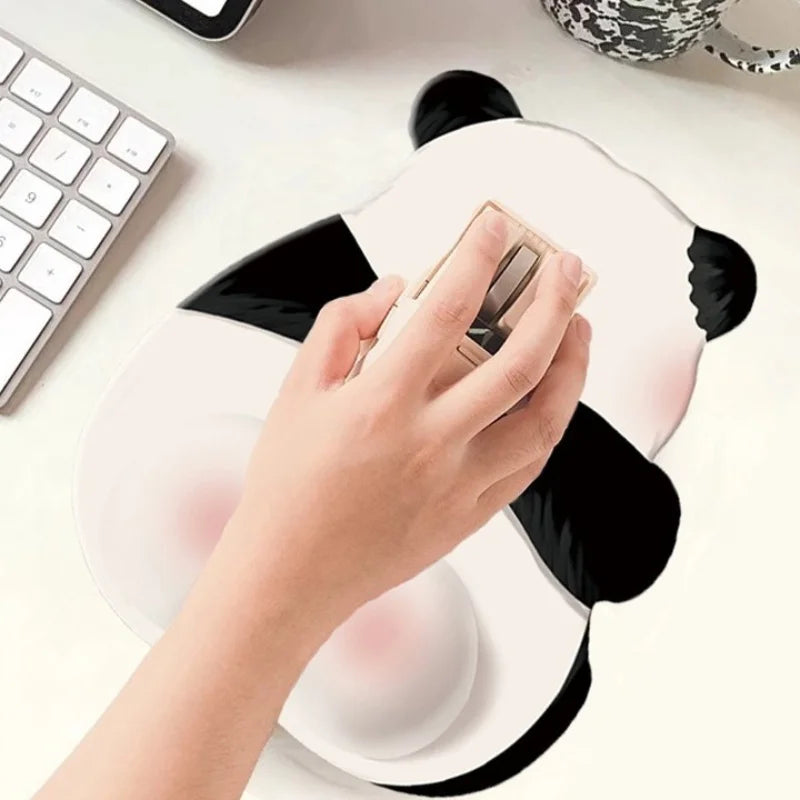 Cute Panda Mouse Pad 2024 New Wrist Pad Girl New Anti Slip Comfortable Desktop Computer Laptop Office Mouse Gaming Accessories