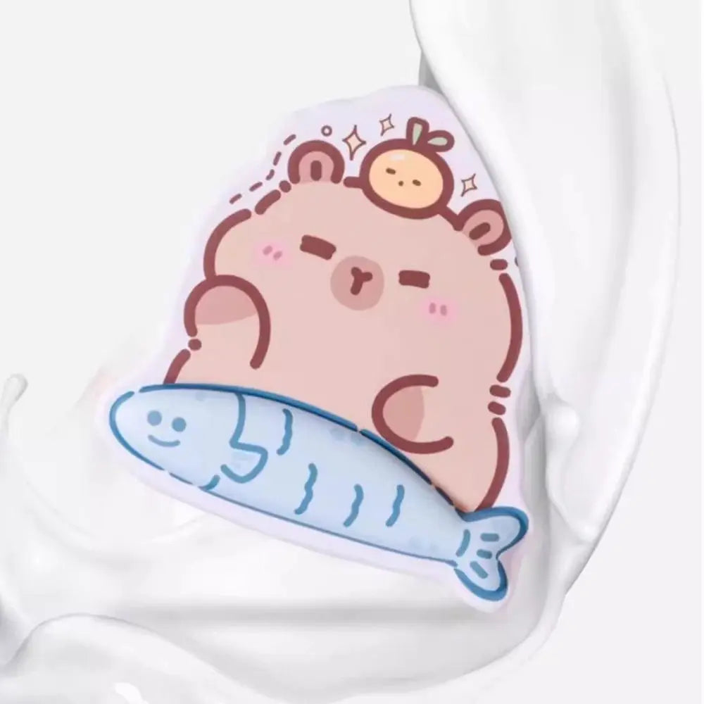 Creative Cartoon Mouse Pad Capybara Printed Comfortable Mouse Wrist Support Pad with Wrist Guard Comfort