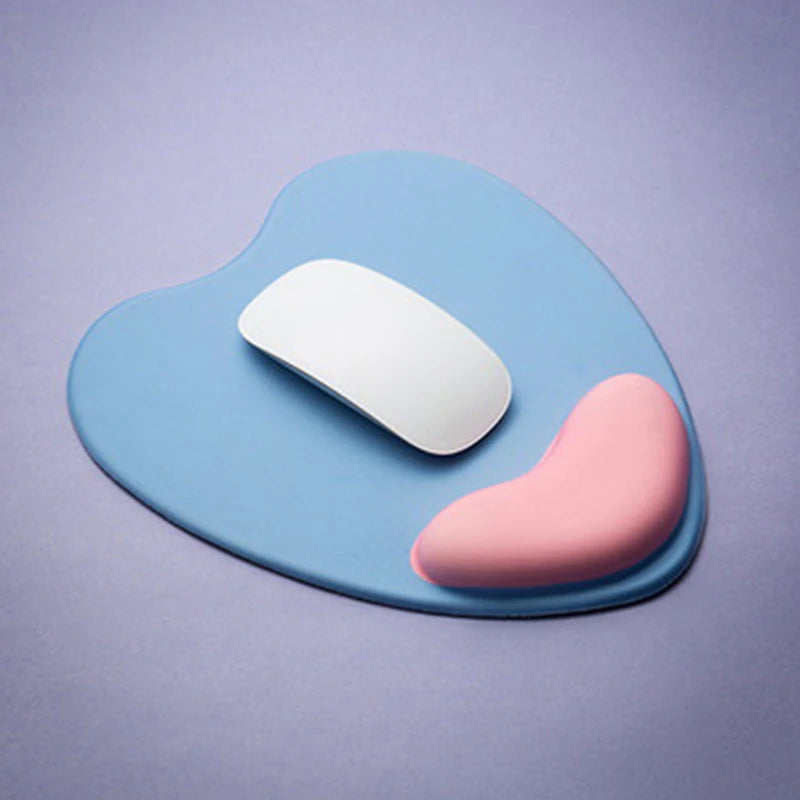 Computer Mouse Pad Ergonomic Cushion Non-slip Rubber Base Memory Foam For Office Home Computer Laptop Desktop Mouse Pads