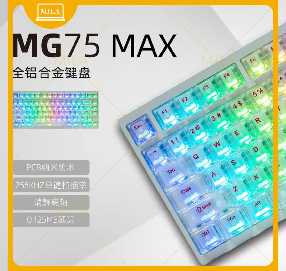 For IROK MG75 PRO/MAX Mechanical Keyboard Magnetic Switch Rgb Hot Swap Aluminum Rt0.005  Custom PC Gifts