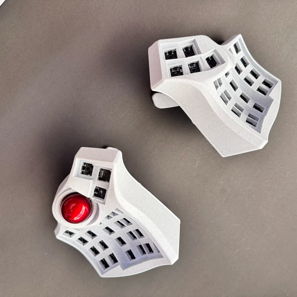 Charybdis 4X6 MK2 Split Keyboard Kit with Palm Pad Custom Hotswap Wireless/wired Bluetooth Trackball Split Mechanical Keyboards