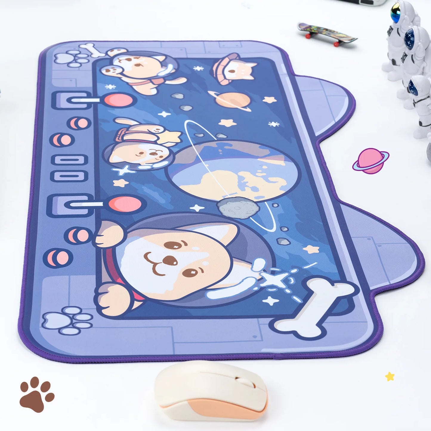 Kawaii Animals Desktop Keyboard Mouse Mats Large Gaming Mat Mousepad Switch PC Computer Laptop Office Table Desk Pad Protector