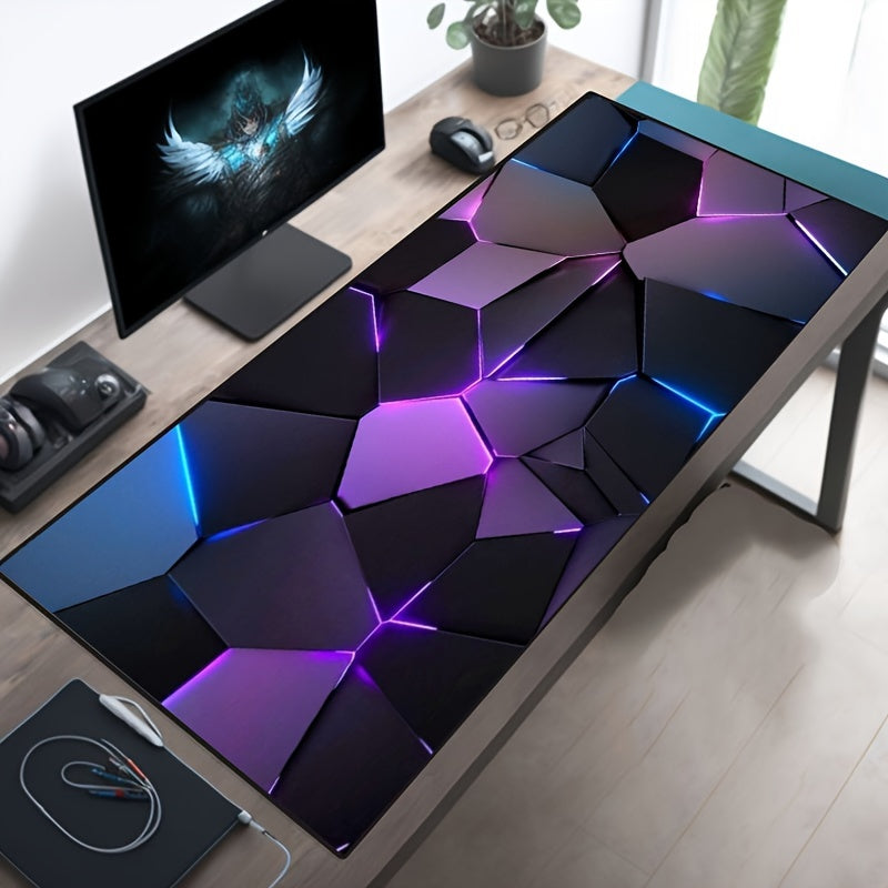 Ultra-Durable Mouse Pad - Extra Large, Waterproof, and Washable - Ideal for Gaming and Office with Stylish Geometric Design, 30cm*70cm