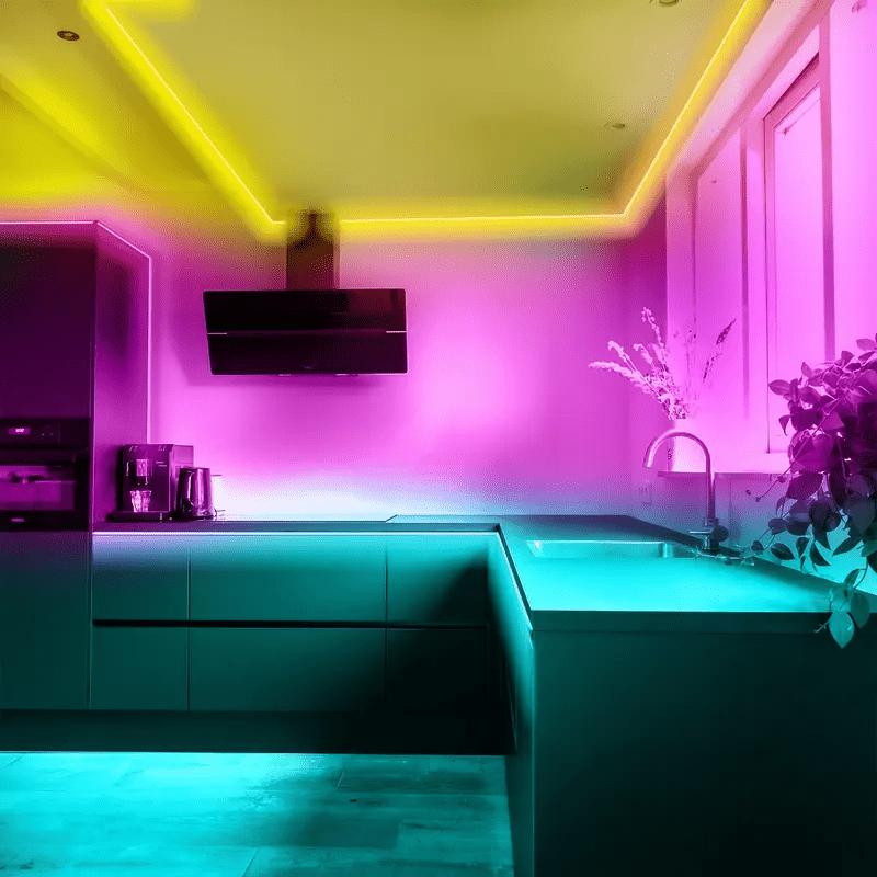 787.4inch Music Sync LED Strip Lights with Remote & App Control - USB Powered, Multi-Color Changing for Bedroom, Gaming Room, TV Ambiance, Gaming Lights for Bedroom