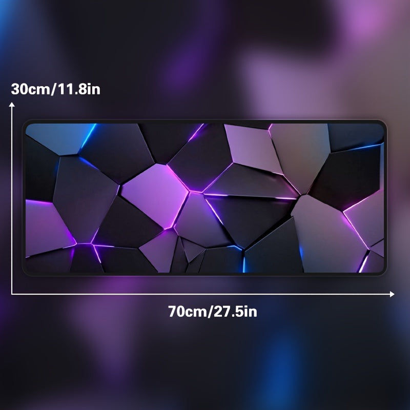 Ultra-Durable Mouse Pad - Extra Large, Waterproof, and Washable - Ideal for Gaming and Office with Stylish Geometric Design, 30cm*70cm